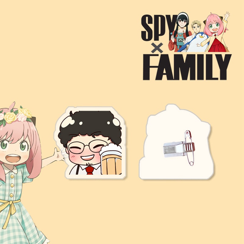 flowersqueen Huy Hiệu Cài Áo Acrylic Hình Anime SPY×FAMILY