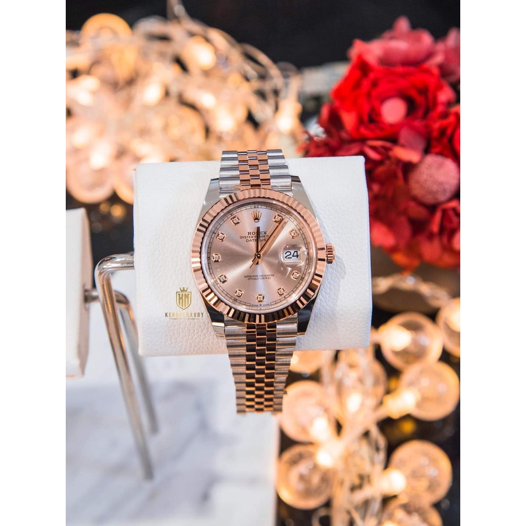 Đồng hồ ROLEX chính hãng full box, đồng hồ đeo tay nữ cao cấp, siêu sang chảnh, thiết kế mặt hồng mới nhất siêu hot