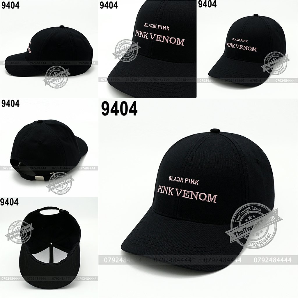 Combo 2 Nón PINK VENOM Black Pink màu đen