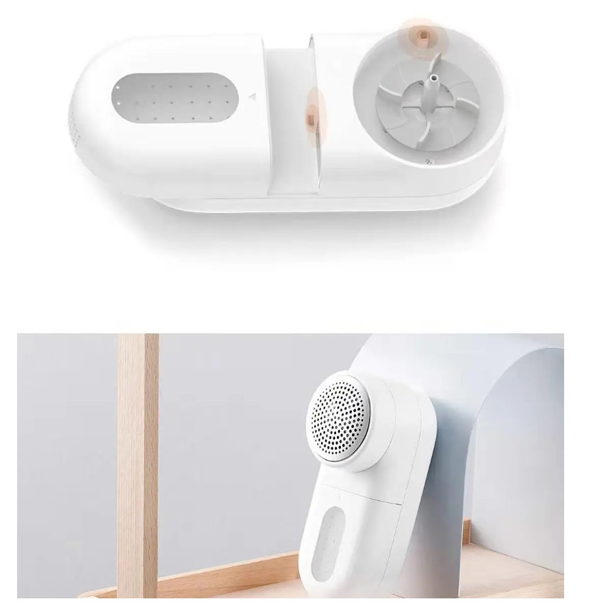 Máy cắt lông xù quần áo Xiaomi. Máy cắt xơ vải Mijia, Pin 1300mah, 5 lưỡi dao.