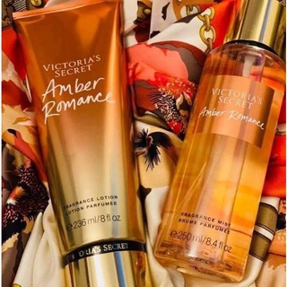 [BIGSALE]Xịt Dưỡng Thể Body Mist Victoria’S Secret Amber Romance (Shimmer) Lấp Lánh 250ml Chính Hãng