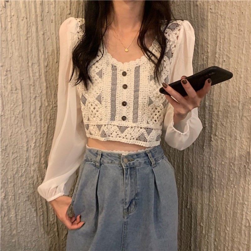 ÁO CROPTOP CÁCH ĐIỆU VINTAGE HÀNG ĐẸP GIÁ RẺ 🥰