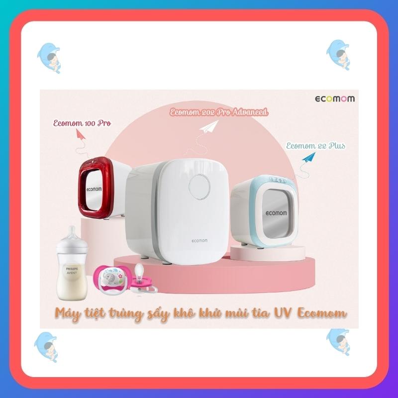 Máy tiệt trùng sấy khô khử mùi bằng tia UV Ecomom 202 Pro Advanced loại bỏ vi khuẩn đến 99.99%, BH 3 năm