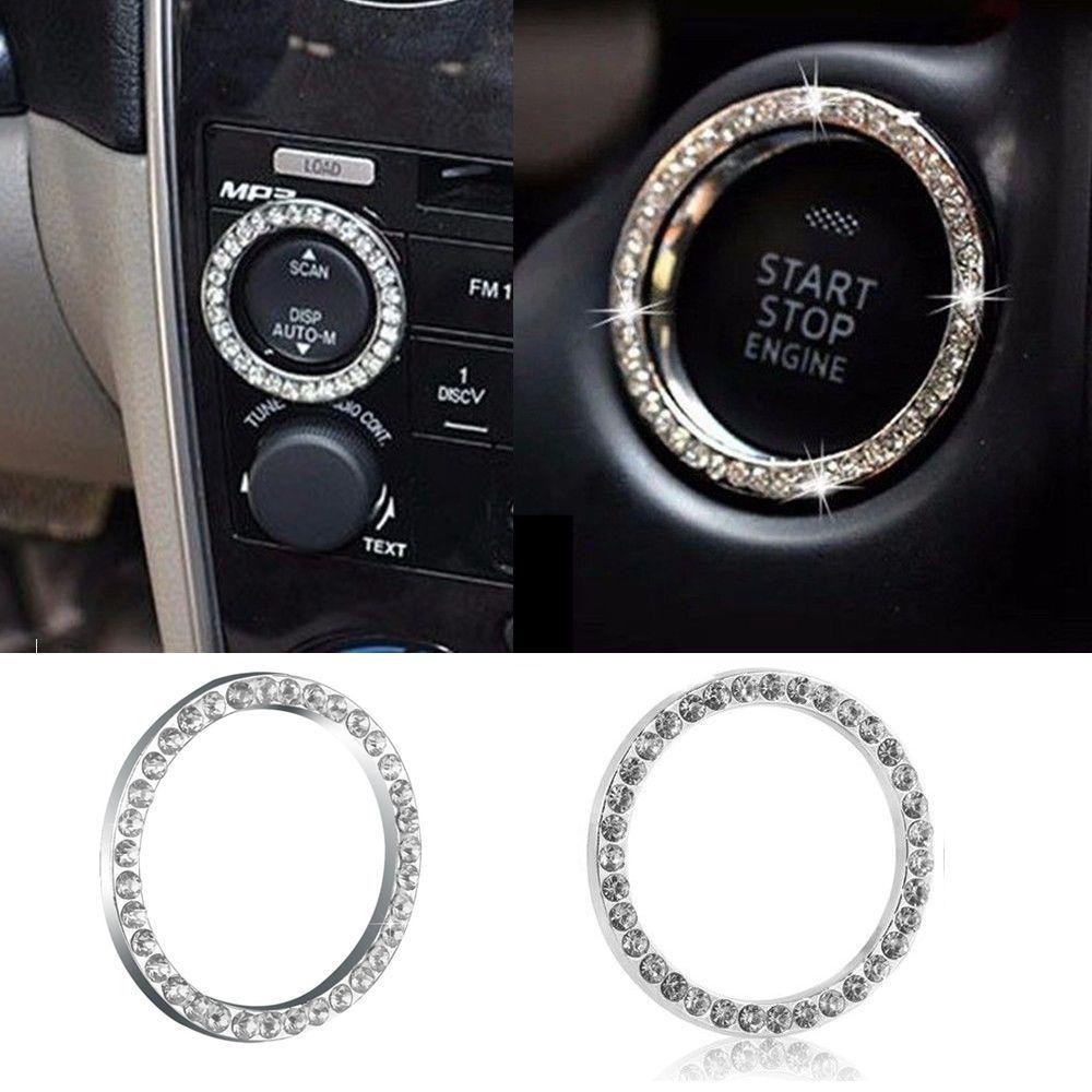MYRONGVN Start Switch Button Ring Hot Accessories SUV Bling