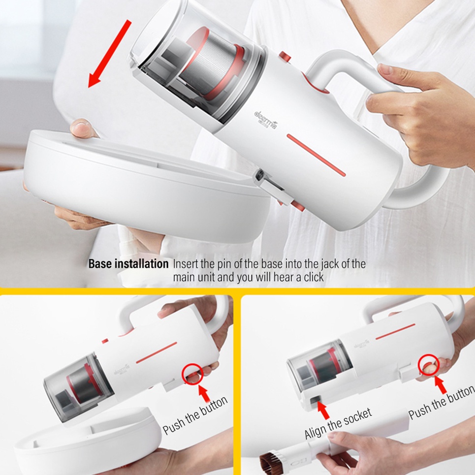 Máy Hút Bụi Cầm Tay Không Dây Diệt Deerma CM1900 Khuẩn Household Small Wireless Vacuum Cleaner Deerma CM1300 Có cáp