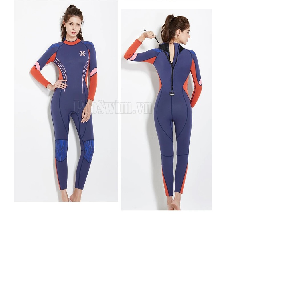 Bộ đồ Bơi Lặn Giữ Nhiệt Nữ Dày 3mm Wetsuit  WS81 | BigBuy360 - bigbuy360.vn