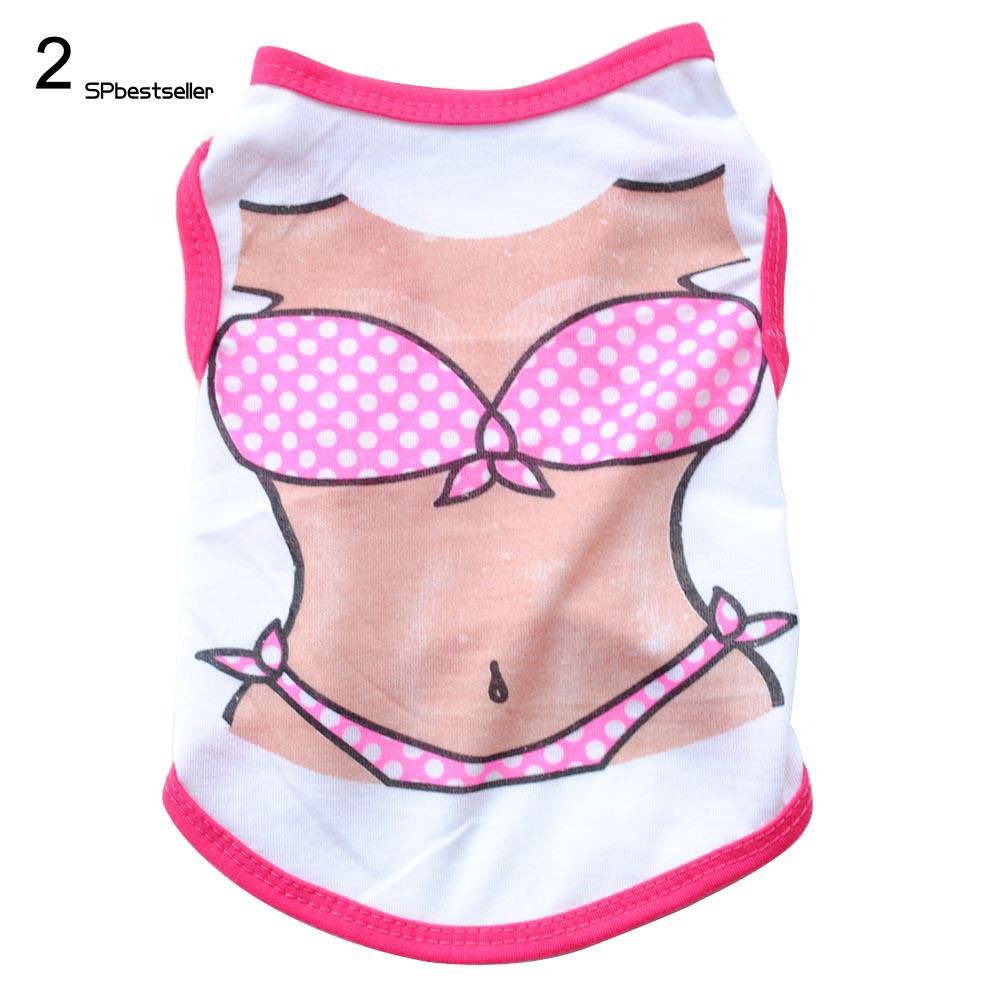 Áo cho cún thiết kế họa tiết đồ bơi