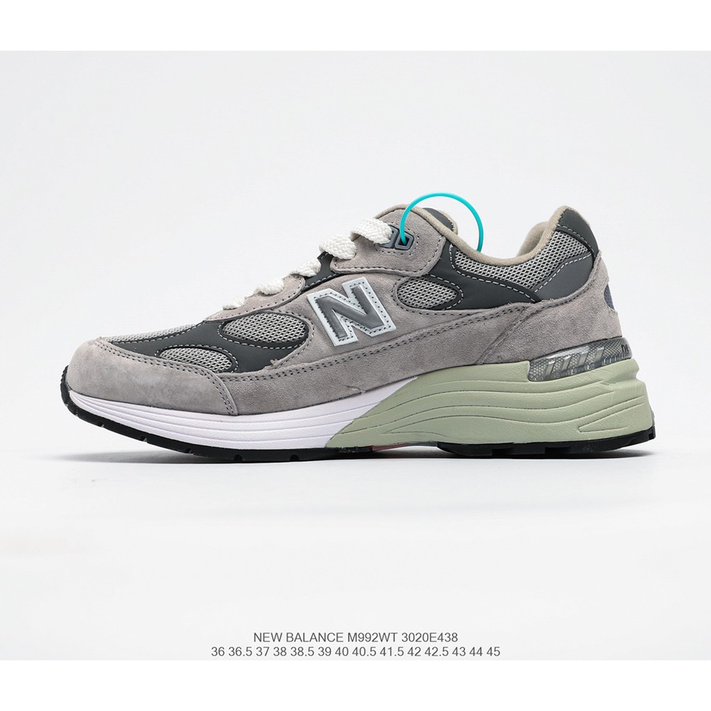 Đồ da/BKAPS ® x New Balance M992 loạt phong trào cổ điển chiếc váy bông cổ điển bố đôi giày chạy bộ/36-45