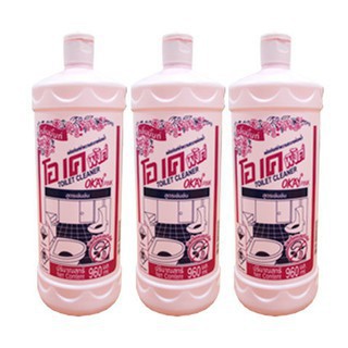 Nước tẩy toilet okay pink/ okay cleanser mint 960ml - thái lan
