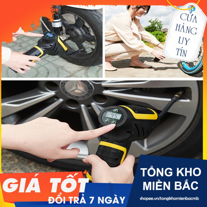 Máy bơm lốp ô tô điều chỉnh áp suất Car Air Pump, bơm bánh sạc dự phòng, cho xe hơi