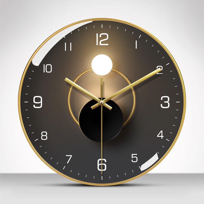 Đồng hồ bóng tối phong cảnh sang trọng ánh sáng bắc âu