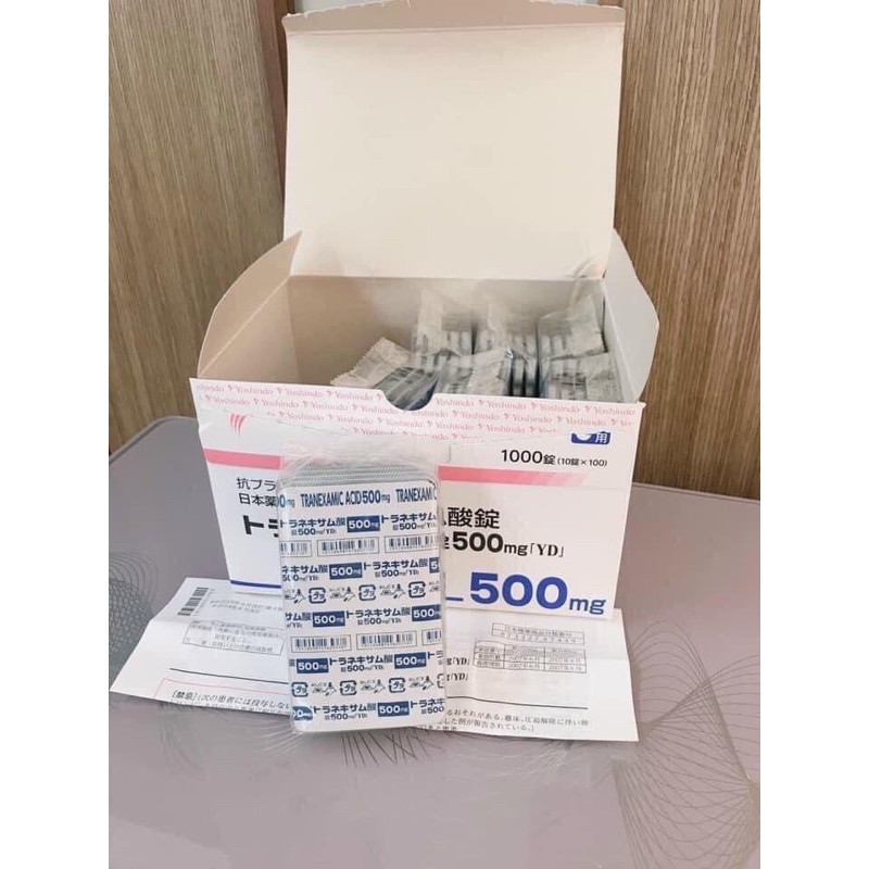 [100v lẻ] HOTTransamin_500mg - Viên Uống Trị_Nám, Trắng Da Transamin_500mg Nhật Bản