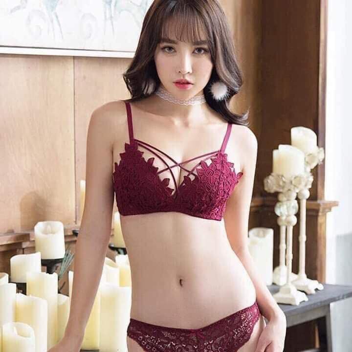 Bộ đồ lót ren dây đan ngực, mút mỏng, ngừa ung thư vú loại 1 | BigBuy360 - bigbuy360.vn