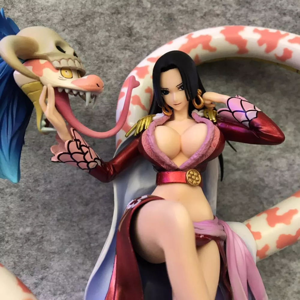 USNOW Collectible Hancock Figure PVC Action Figure Boa Hancock Anime with Snake Model Toy 21cm Luffy Wife