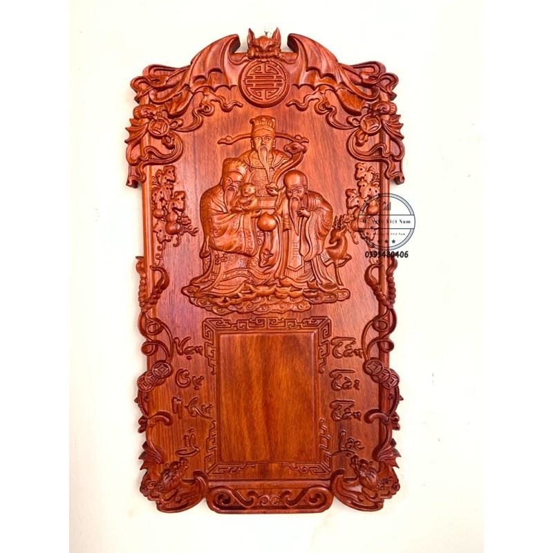 Đốc lịch tranh treo tường gỗ tự nhiên nguyên khối Hương Đình, tài lộc xum vầy - Nhiều mẫu mã, nhiều kích thước