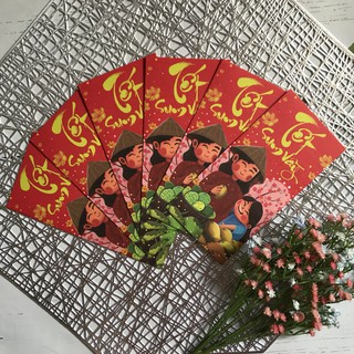 Bộ 6 bao lì xì Tết sum vầy
