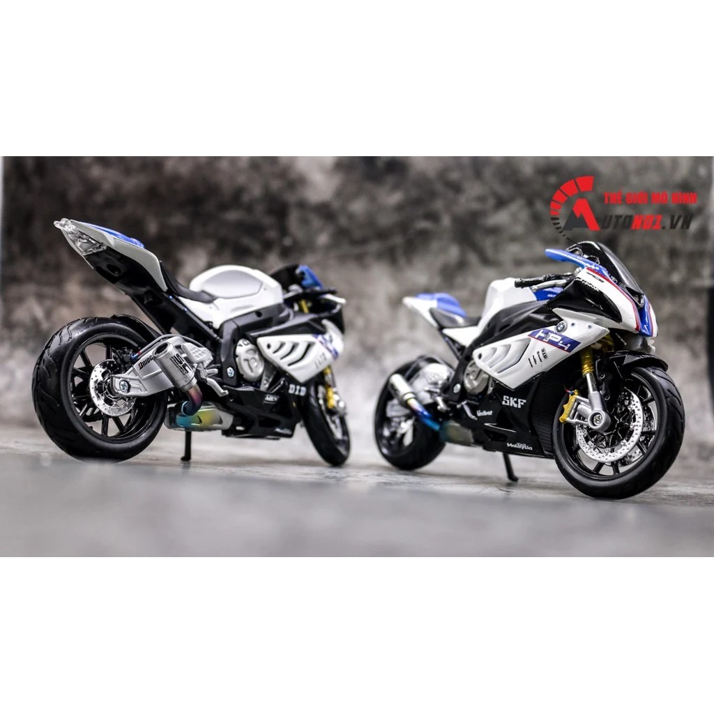 MÔ HÌNH XE BMW S1000RR HP4 ĐỘ PÔ SC 1:12 AUTONO1 D006