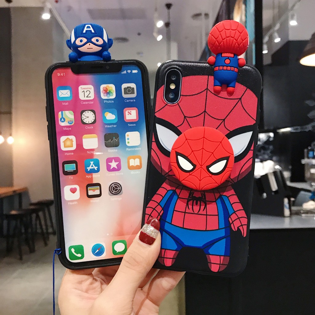 Ốp điện thoại họa tiết Spiderman Batman 3D cho 	 Samsung A10 A10s A20 A30 A30s A50 A50s A70 A51 A71 S7 Edge S8 Plus S9 Plus S10 Plus S10e S20 Ultra S20 Plus Note 9 Note 10 Note 10+ Plus