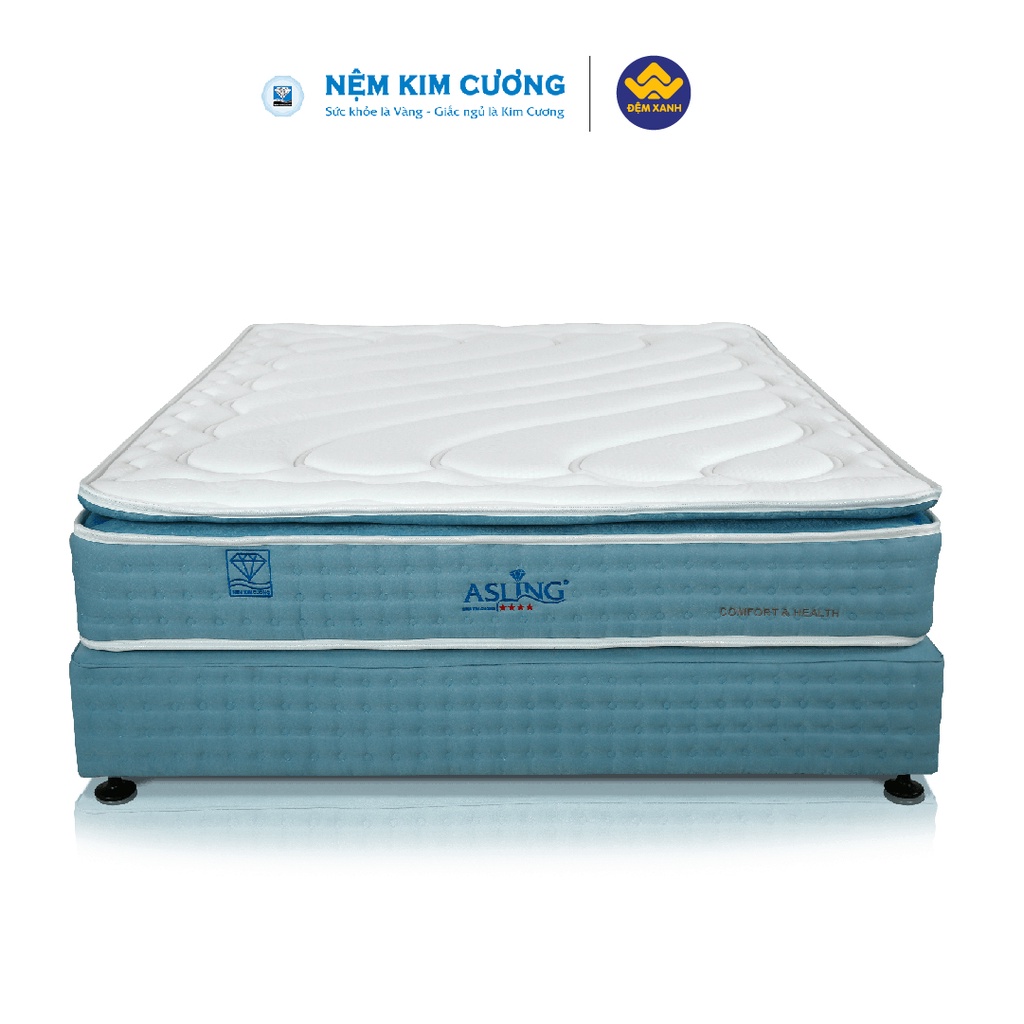 Đệm lò xo Kim Cương AsLing 4 sao
