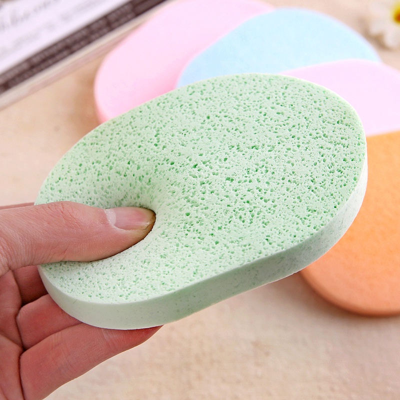 Mút Rửa Mặt Bọt Biển Mềm Mại Làm Sạch Sâu Tiện Dụng