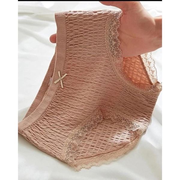 Quần lót nữ cotton mềm viền ren , quần chip nhăn siêu co dãn mỏng mát tôn dáng siêu gợi cảm | BigBuy360 - bigbuy360.vn