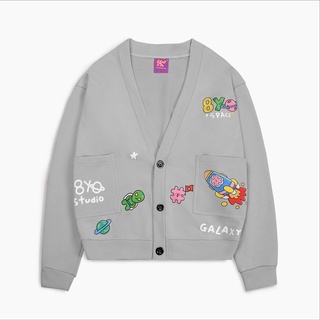Áo khoác Cardigan 8YO Space - Xám