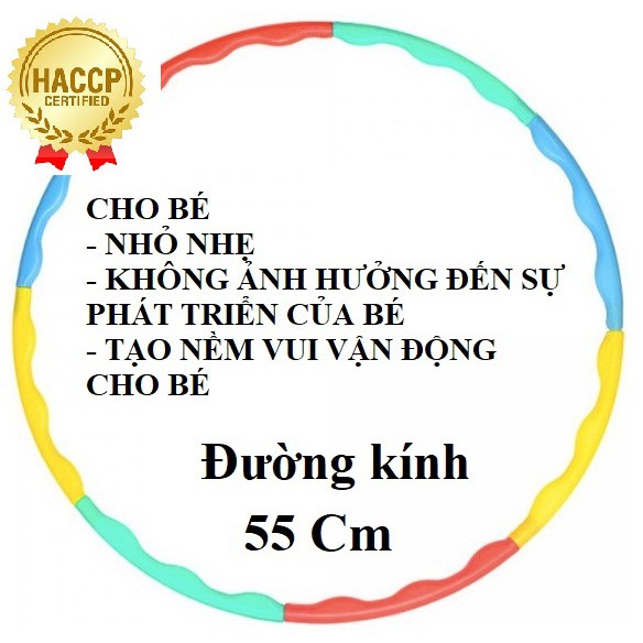 VÒNG LẮC GIẢM EO TAN MỠ BỤNG CHO BÉ ĐƯỜNG KÍNH 55CM 272