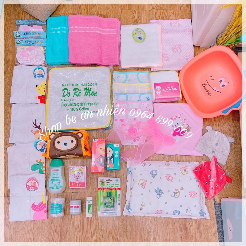 Combo đi sinh cho bé trai,bé gái - set đồ đi sinh cho bé