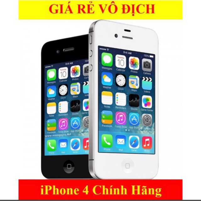 Điện thoại cảm ứng iphone 4 8GB/16GB/32GB quốc tế face za lo có sim nghe gọi | BigBuy360 - bigbuy360.vn