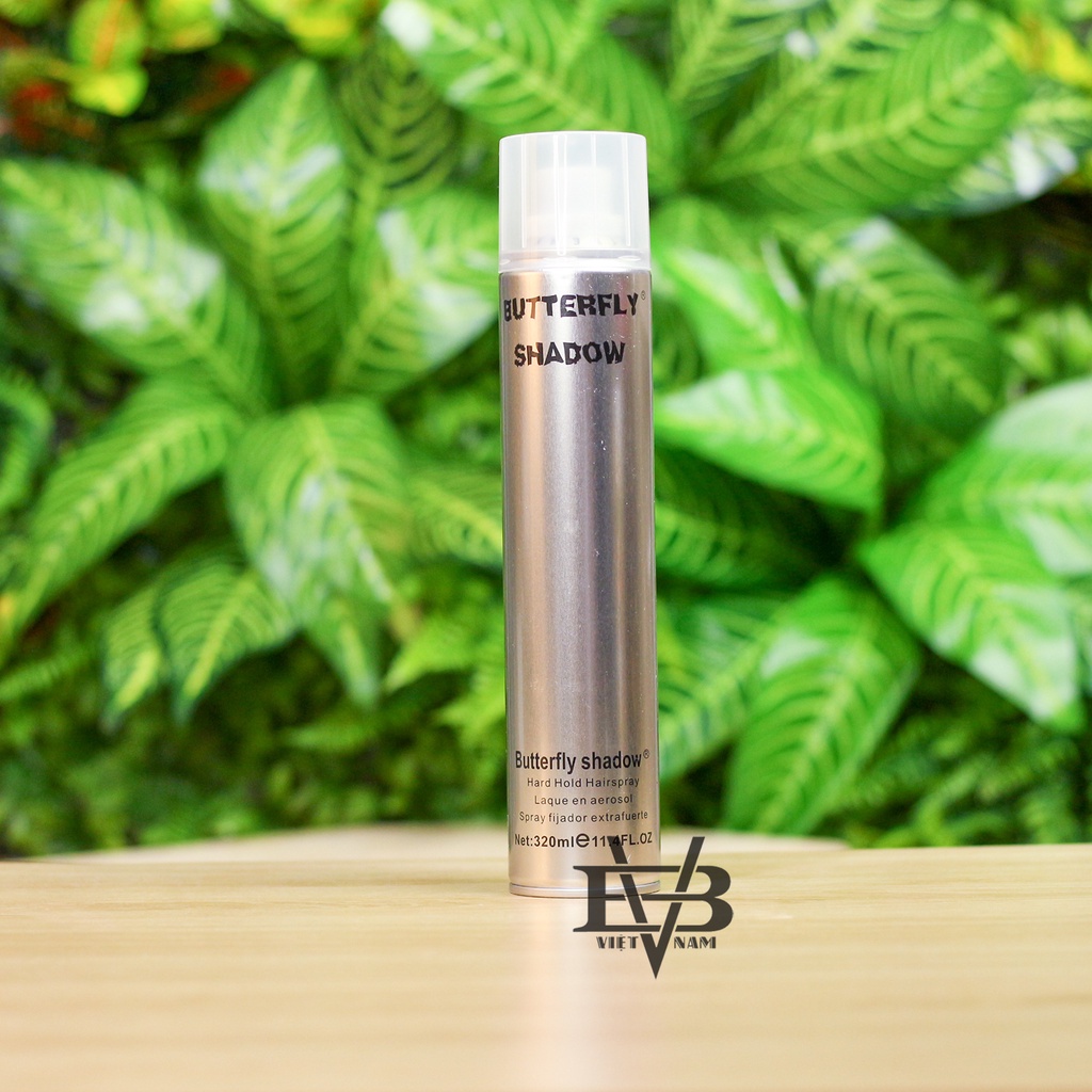 Gôm xịt tóc Butterfly Shadow 150ml / 320ml / 600ml + Tặng lược Chaoba tạo kiểu cao cấp