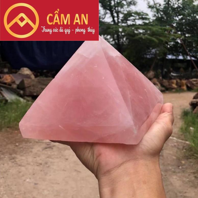 Khối Kim Tự Tháp Chất Liệu Đá Tự Nhiên Nhiều Màu Sắc - Vật Phẩm Phong Thủy Nhiều Năng Lượng