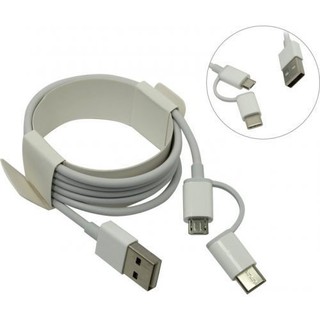 Cáp sạc Xiaomi Mi 2-In-1 Micro Usb to Type C - Hãng Phân Phối