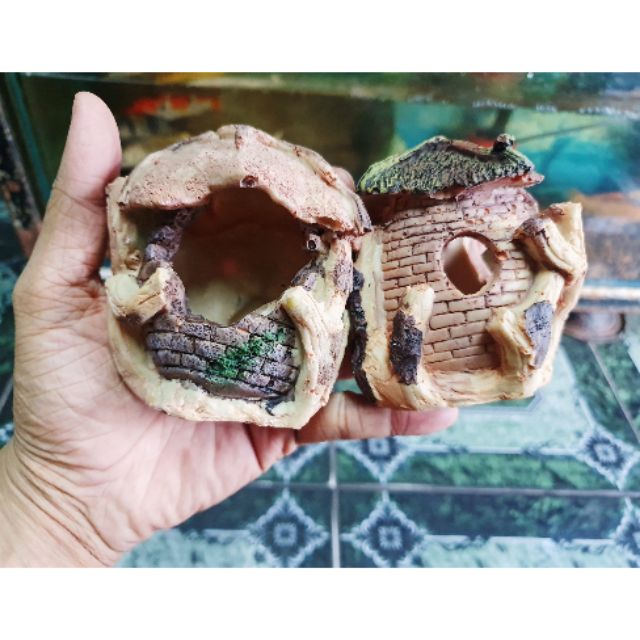 CẢNH NHÀ TRANG TRÍ HỒ CÁ NON BỘ CAO 8CM