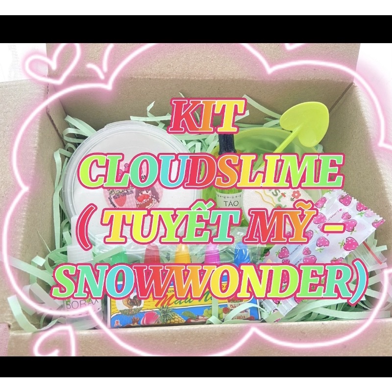 BỘ KIT LÀM SLIME MÂY TUYẾT MỊN TUYẾT MỸ