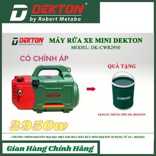 Máy rửa xe có chỉnh áp dekton dk-cwr2950,công suất 2950w