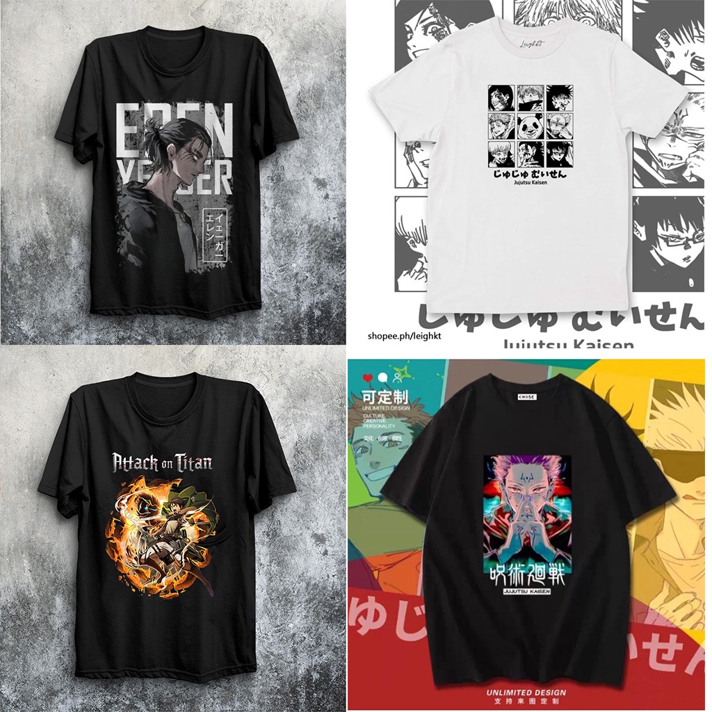 HOT🔥 Áo Phông Attack On Titan  Eren Yeager - Tokyo Revengers - Jujutsu Kaisen mẫu mới cực chât | BigBuy360 - bigbuy360.vn