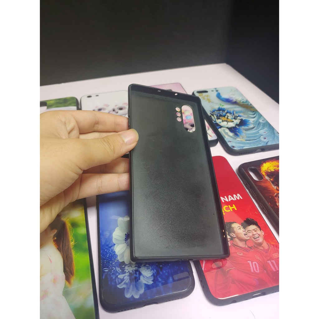 Ốp lưng cứng đen in hình theo yêu cầu dành cho diện thoại SAM SUNG note 8; note 9; note 10; note 10plus; note lite