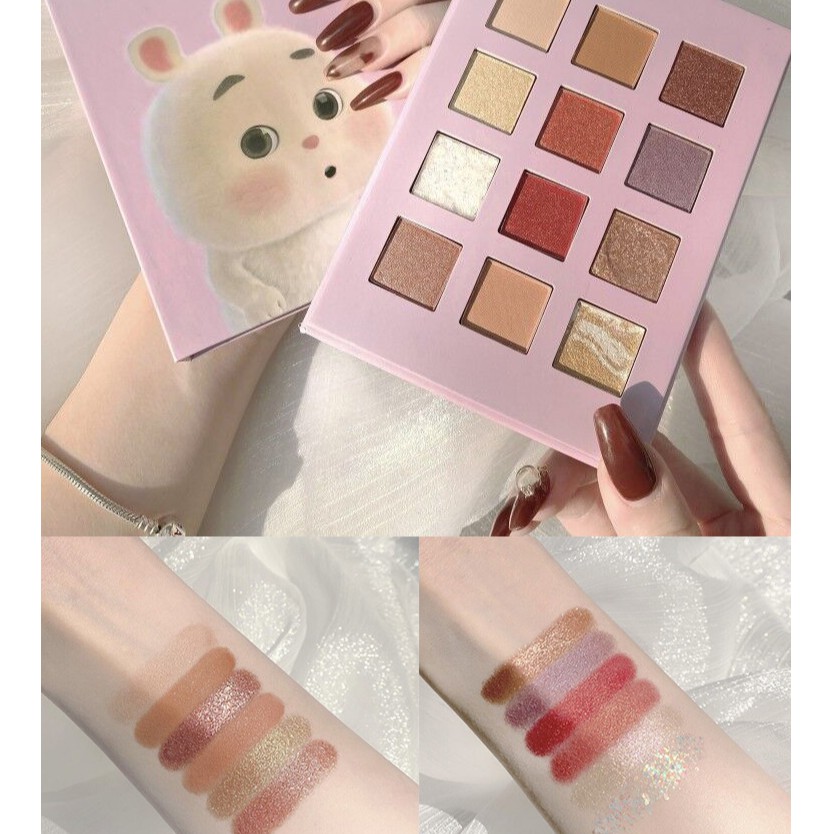 Bảng phấn mắt Ruhuatuo 12 ô hoạt hình Sena Beauty | BigBuy360 - bigbuy360.vn