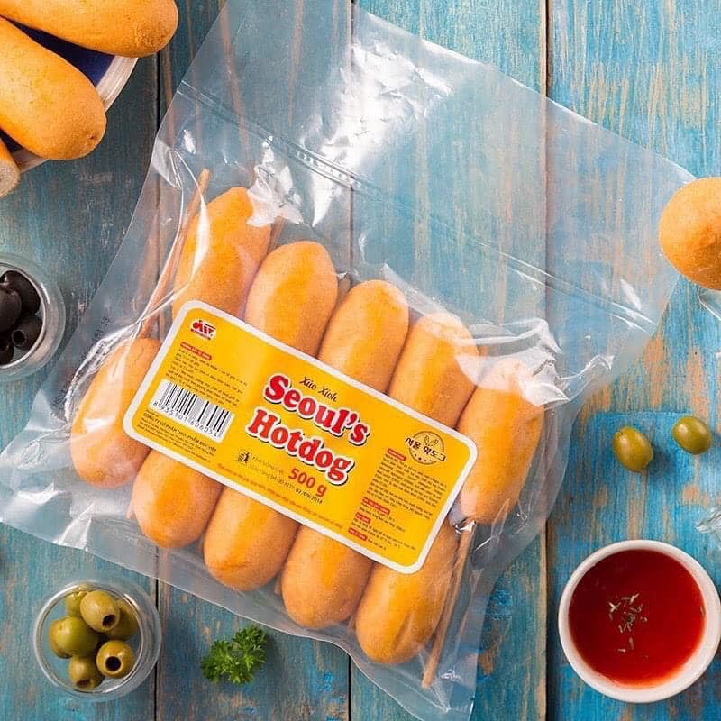 Bánh HotDog Đức Việt 10 Chiếc | Seoul's HotDog Túi 500Gr