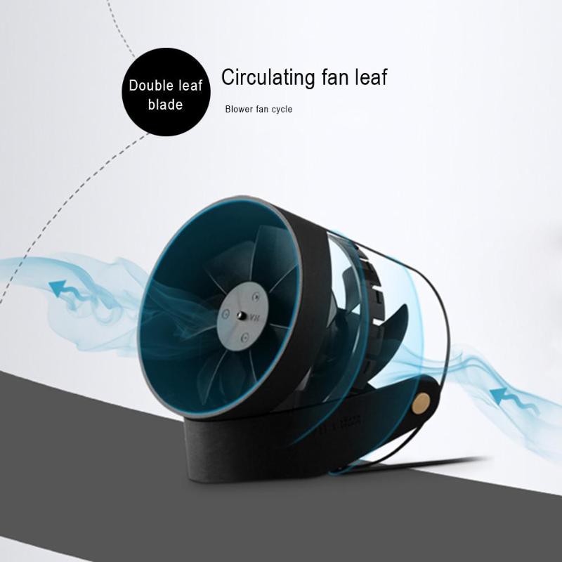 Quạt thông minh di động Xiaomi Youpin VH Mini Quạt thông gió USB Ultra Ultra Smart Smart Touch Summer Cool Desktop Double Leaf Fan