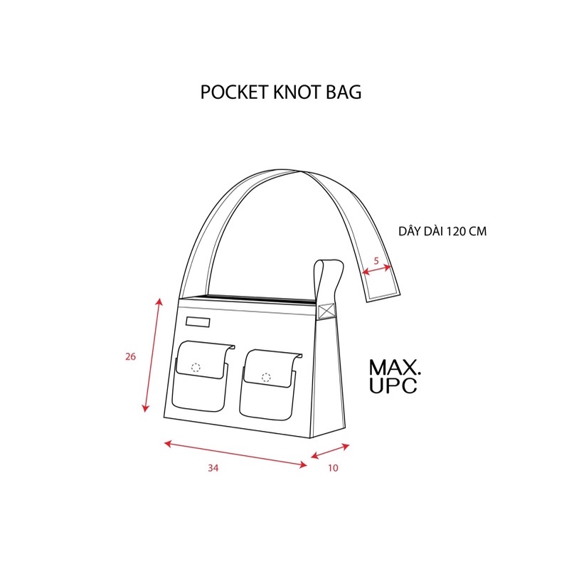 Túi Đeo Chéo Buộc Dây “Pocket Knot Bag”