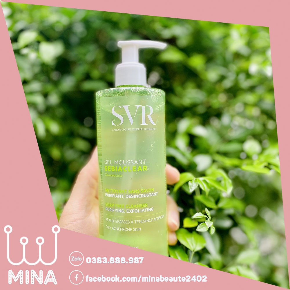 Gel Rửa Mặt Dành Cho Da Nhờn Mụn Sebiaclear Gel Moussant