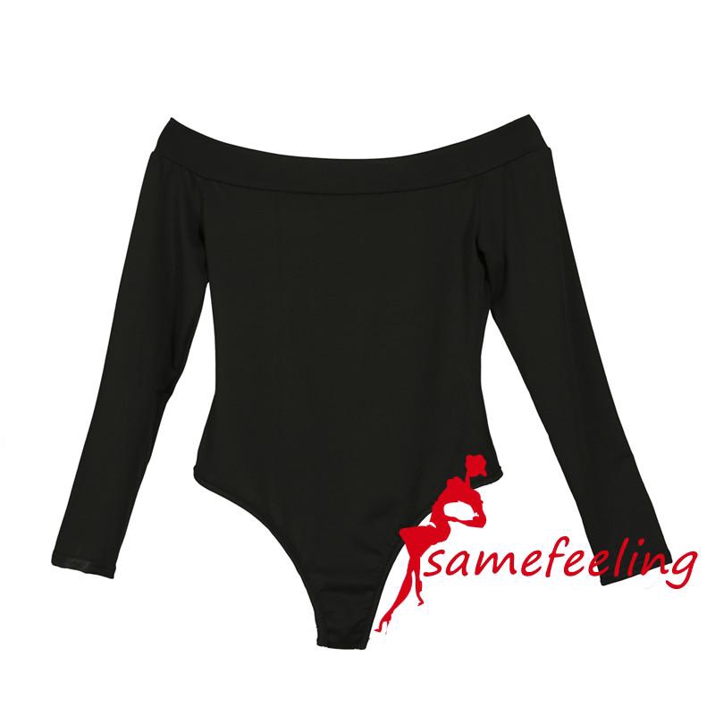 Bodysuit nữ tay dài hở vai thời trang quyến rũ | BigBuy360 - bigbuy360.vn