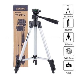 Gậy Tripod 3 Chân Chụp Hình Máy Ảnh, Điện Thoại Tripod 3110 Chụp Ảnh Livetream, Chân Đế Điện Thoại Quay Tiktok