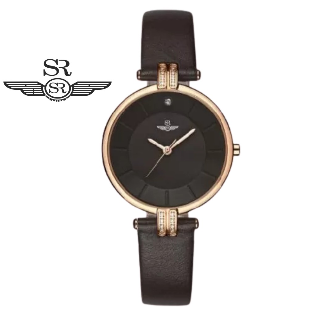 Đồng hồ nữ chính hãng SR WATCH Classy SL7542.6103 mặt kính Sapphire Glass chống trầy, dây da dành riêng cho phái đẹp