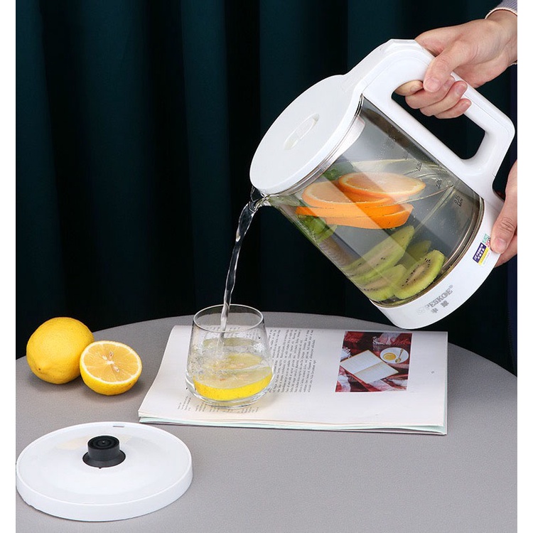 Ấm Siêu Tốc Thủy Tinh 1,8L - 2,3L Công Suất Lớn 1500W -  Ấm Đun Nước Pha Trà Siêu Nhanh Bảo Hành 6 Tháng