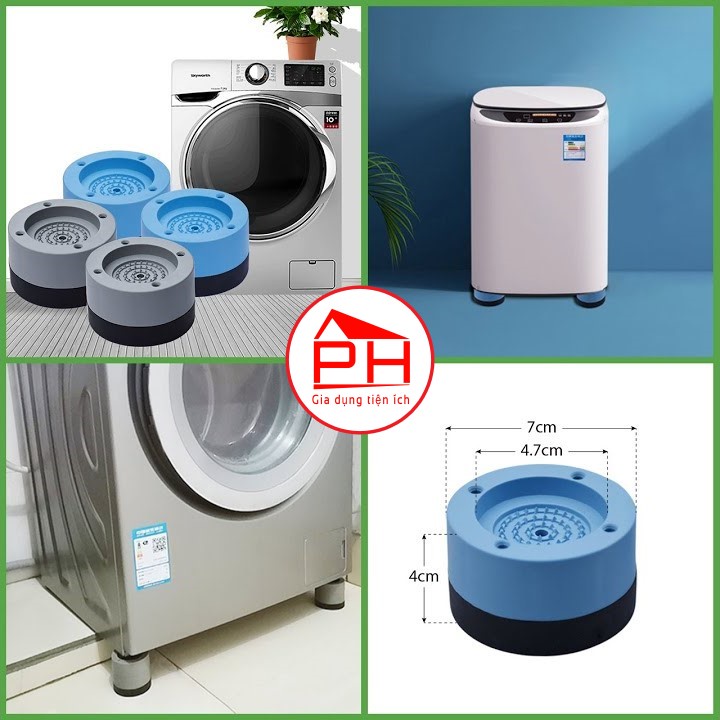 (Chính hãng) Bộ 04 chân kê máy giặt TABI HOME chống rung chống ồn chống xê dịch giúp tăng tuổi thọ máy giặt hiệu quả