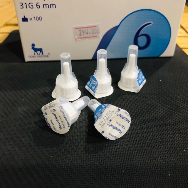 Combo 10 cây Đầu kim tiểu đường Novofine 31G 6mm