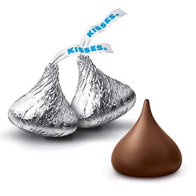 Socola KISSES Milk Chocolate nhà Hershey’s trứ danh Mỹ về gói 1.58kg 330 viên dễ dùng