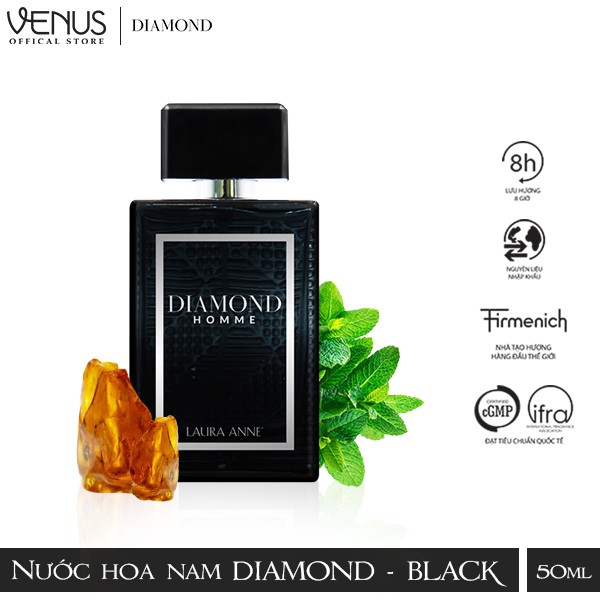 [Mã LTP50 giảm 50000 đơn 150000] Nước hoa nam Laura Anne Diamond pour Homme 45ml sang trọng lịch lãm chính hãng | BigBuy360 - bigbuy360.vn